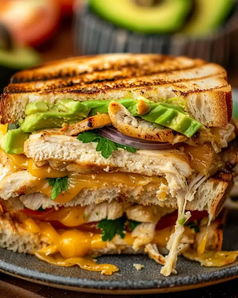 Chicken Avocado Melt Sandwich