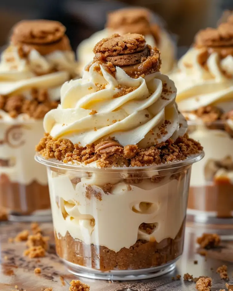 Cookie Butter Cheesecake Cups