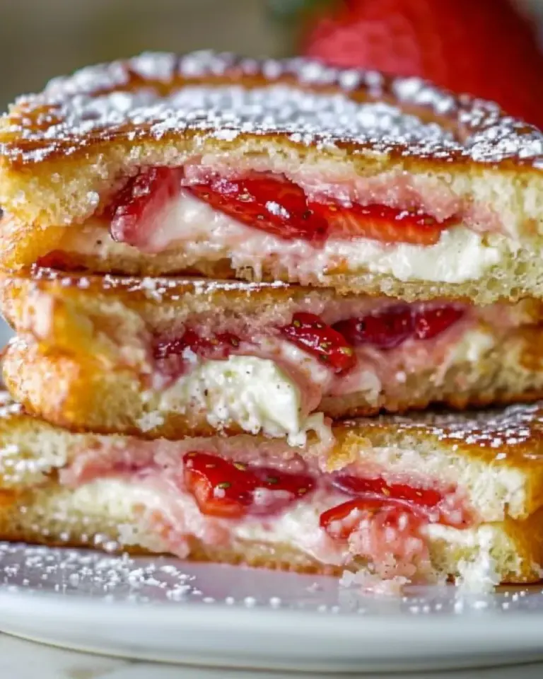 Fried Strawberry Cheesecake Sandwiches