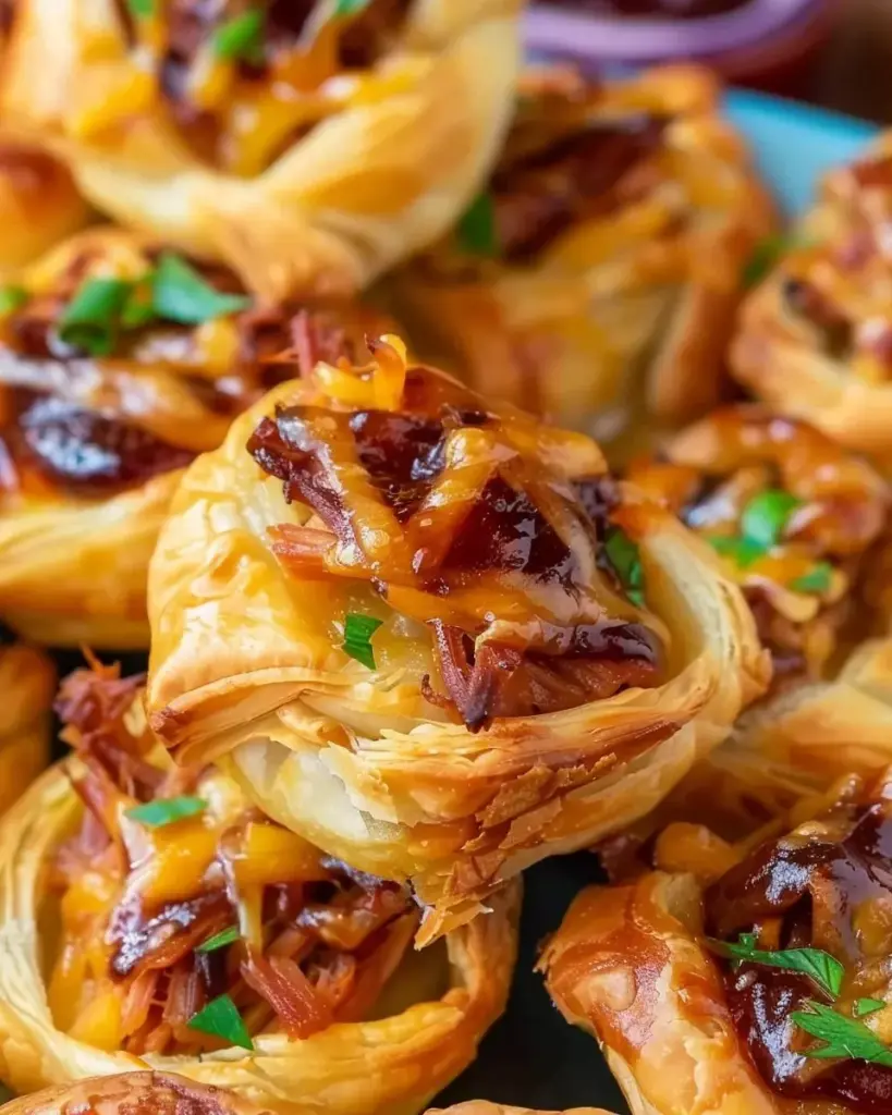 Pulled Pork Pastry Puffs