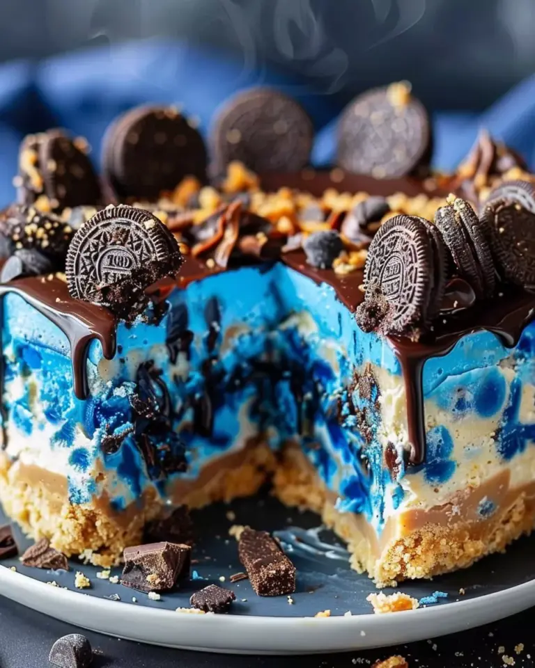 Cookie Monster Cheesecake