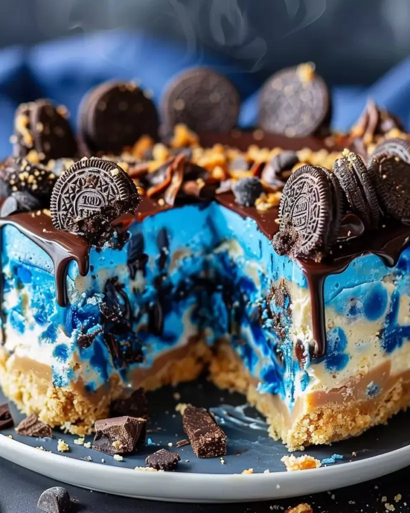 Cookie Monster Cheesecake