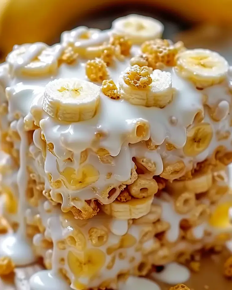 Banana Pudding Rice Krispie Treats