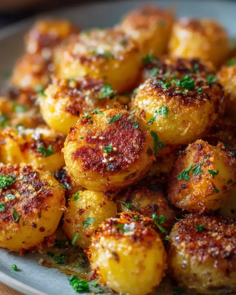 Crispy Parmesan Crusted Baby Potatoes: The Perfect Side Dish