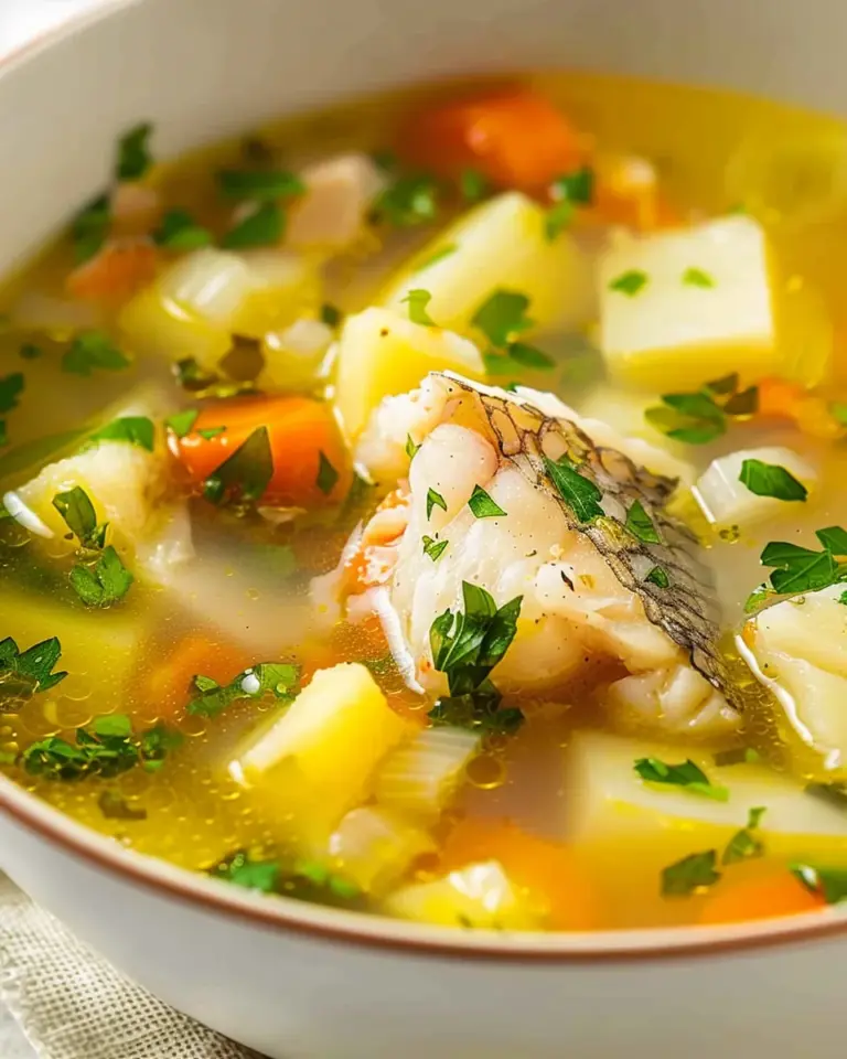 Creamy Vegetable Fish Soup