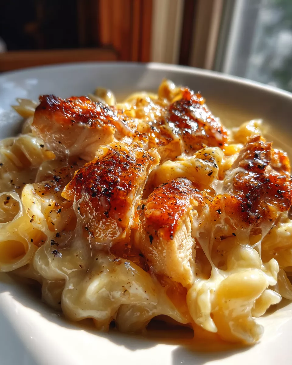 Creamy Honey Pepper Chicken Mac and Cheese – Sweet, Spicy & Cheesy!