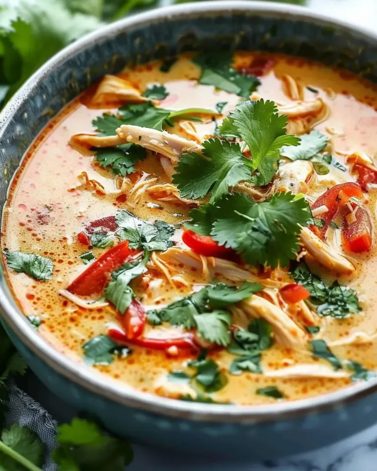 crockpot Thai Coconut Chicken Soup