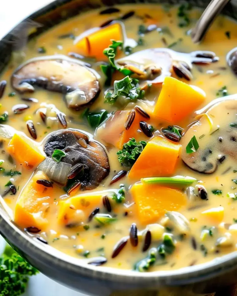 Cozy Autumn Wild Rice Soup