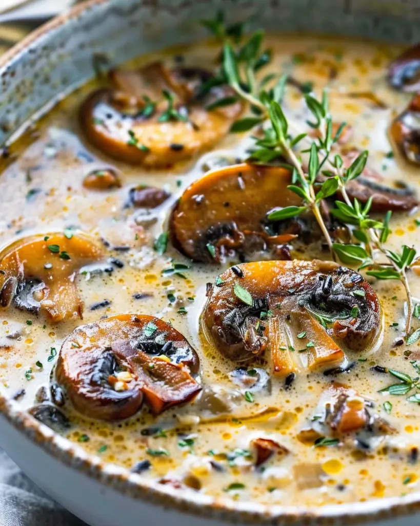 Wild Rice Mushroom Soup