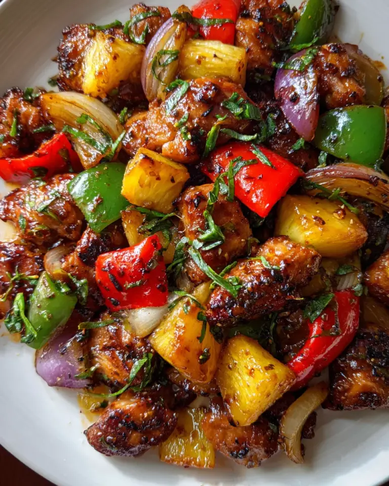 Hawaiian Chicken Sheet Pan Dinner