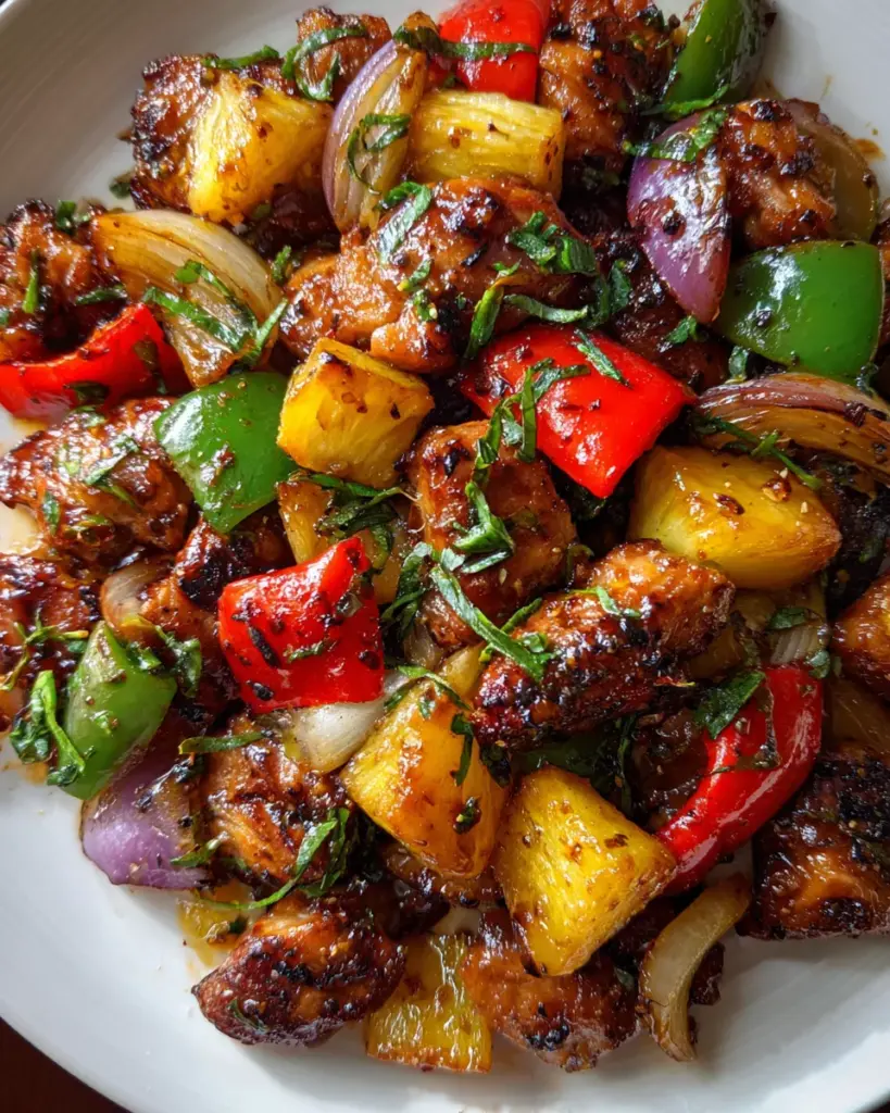 Hawaiian Chicken Sheet Pan Dinner