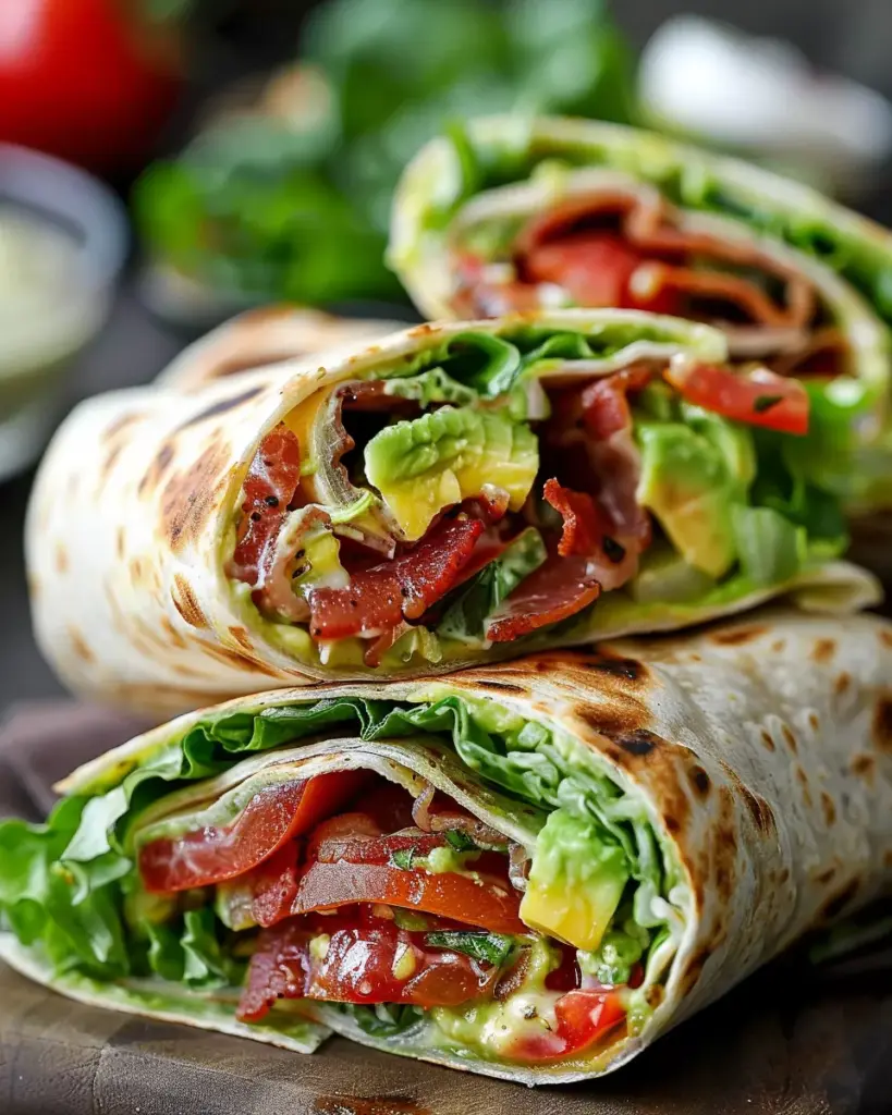 Gourmet BLT Wraps with Secret Sauce