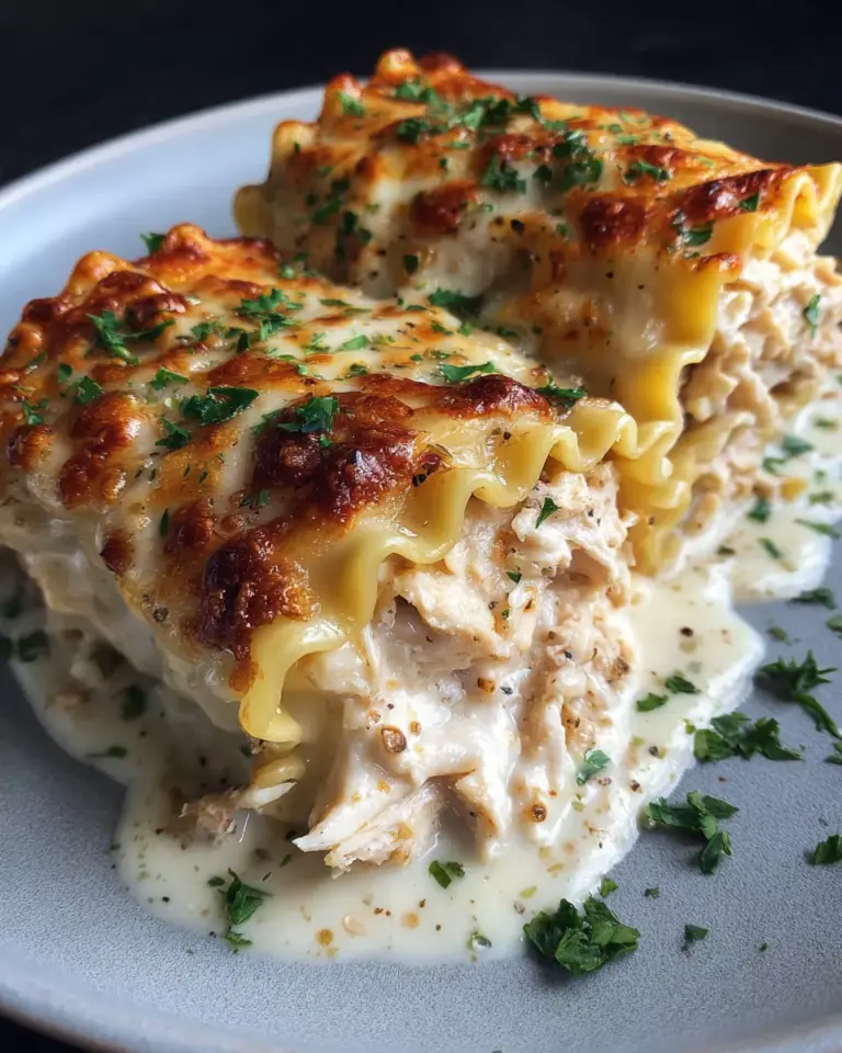 Chicken Alfredo Lasagna Rolls