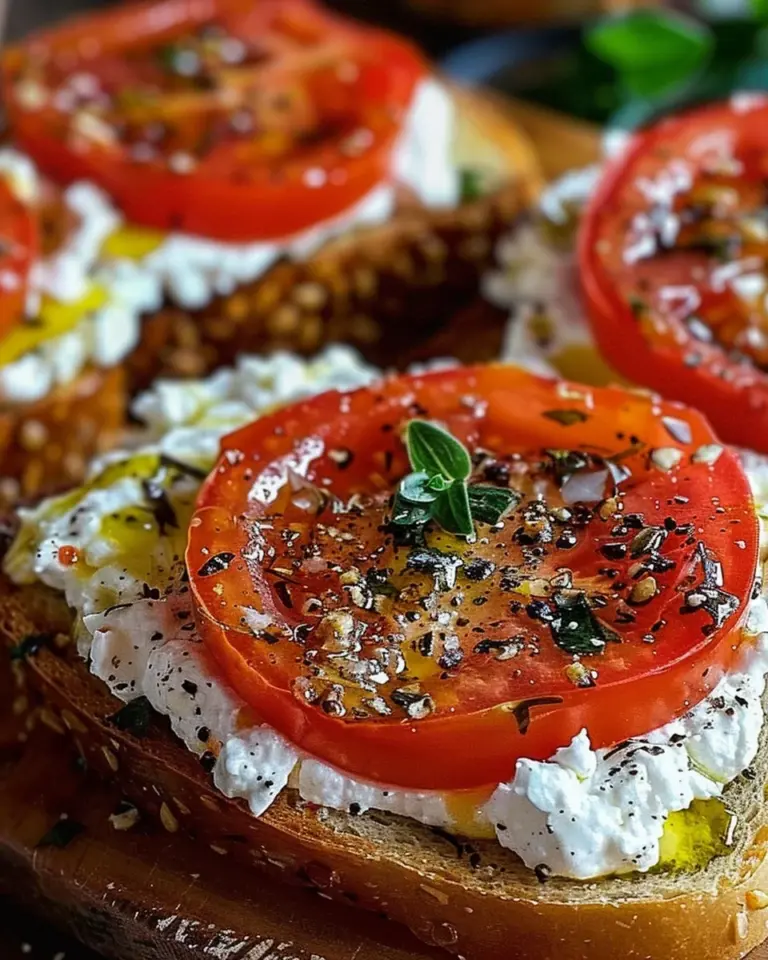 Ricotta and Tomato Sourdough Toast