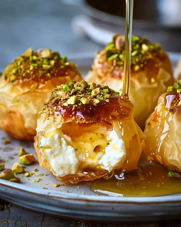 Ricotta Pistachio Honey Bites