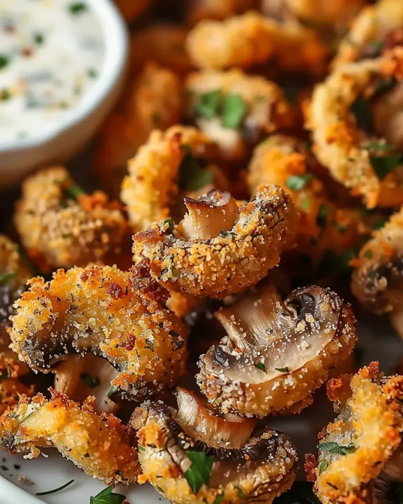 Air Fryer Ranch Mushrooms