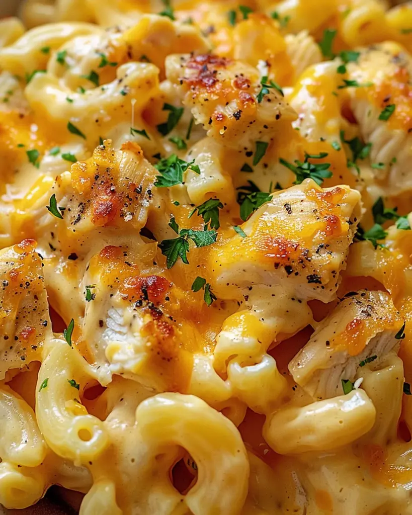 Honey Pepper Chicken Mac and Cheese
