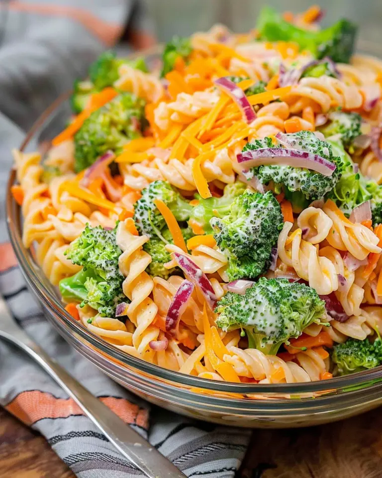 Broccoli Cheddar Pasta Salad