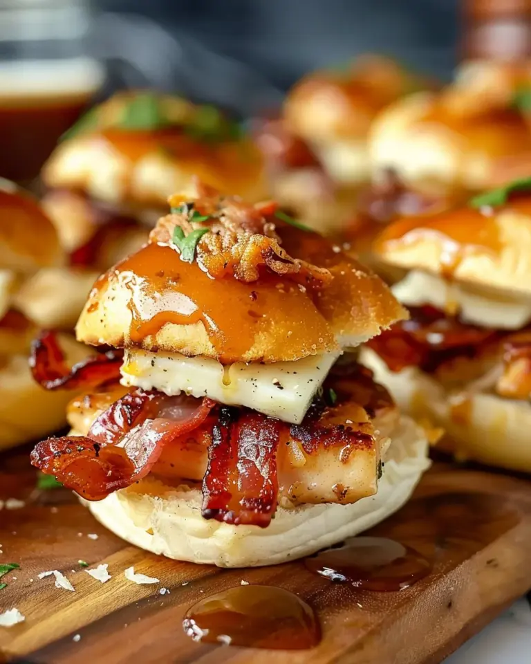 Maple Chicken Bacon Sliders: The Ultimate Recipe You’ll Love