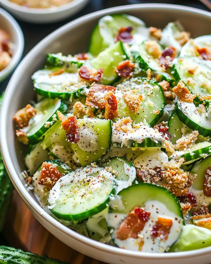 Cucumber Caesar Salad