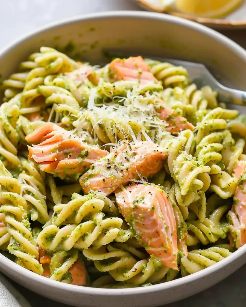 Salmon Pesto Pasta