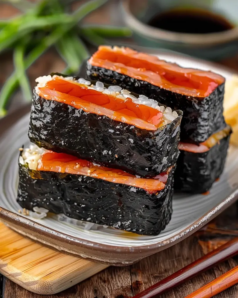 Easy Hawaiian Spam Musubi with Sushi Nori Seaweed