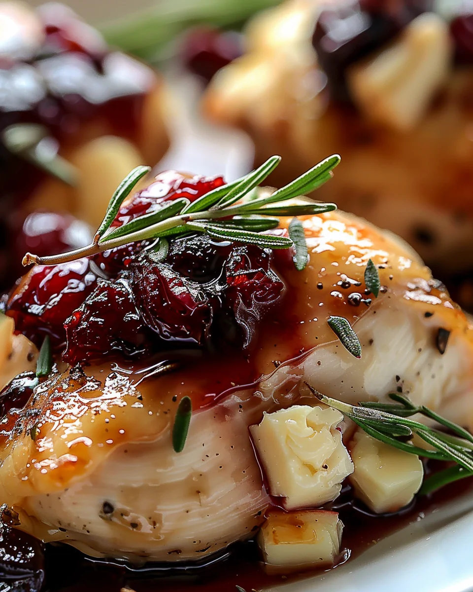 Cranberry Brie Stuffed Chicken: A Show-Stopping Dinner Party Recipe