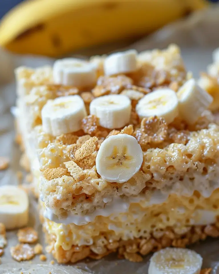 Banana Pudding Rice Krispie Treats