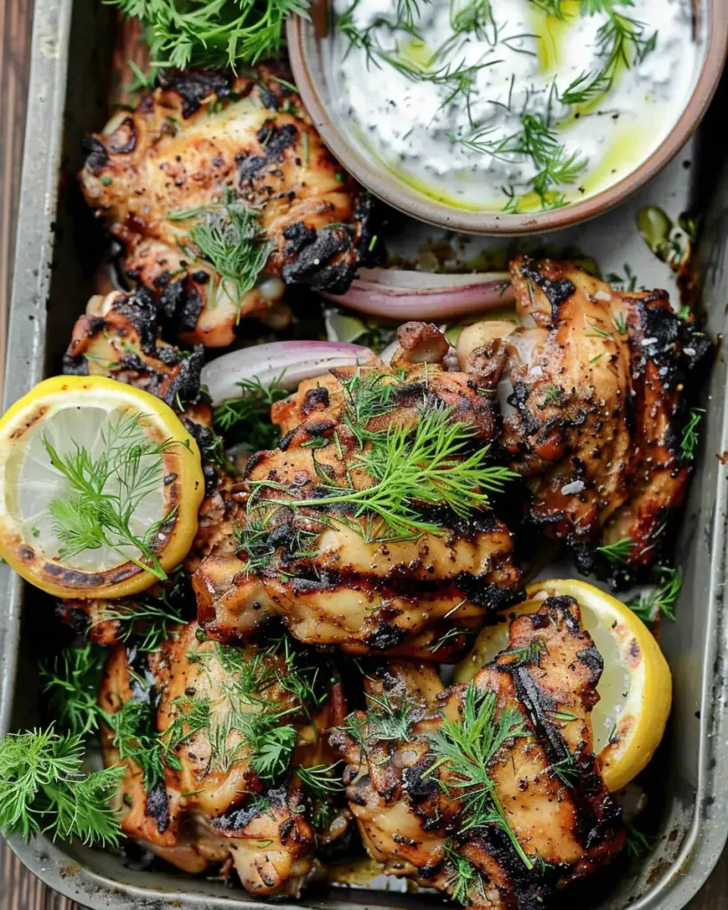 Mediterranean Grilled Chicken Thighs