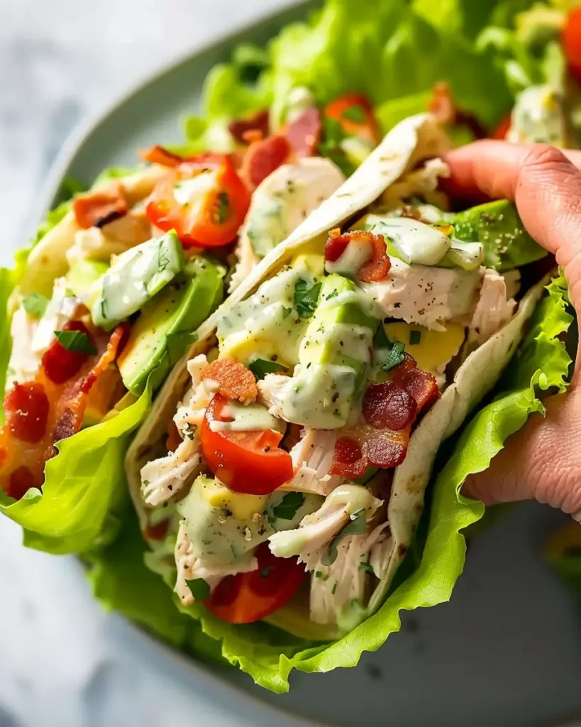 Light & Tasty BLT Chicken Salad Lettuce Wraps – Alrightwithme