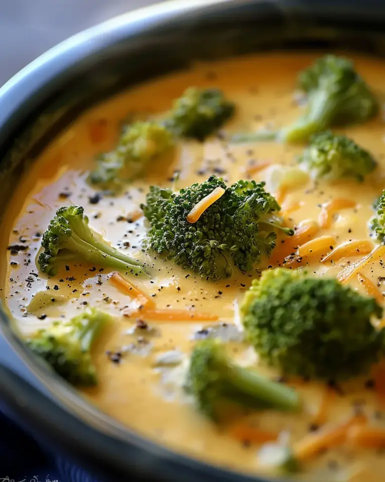 Crock Pot Broccoli Cheese Soup