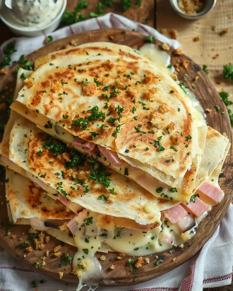 Chicken Cordon Bleu Quesadillas