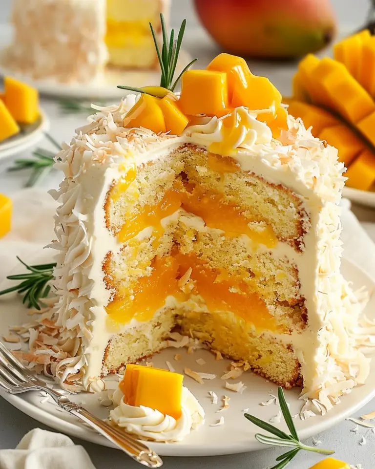 Vegan Mango Coconut Cake