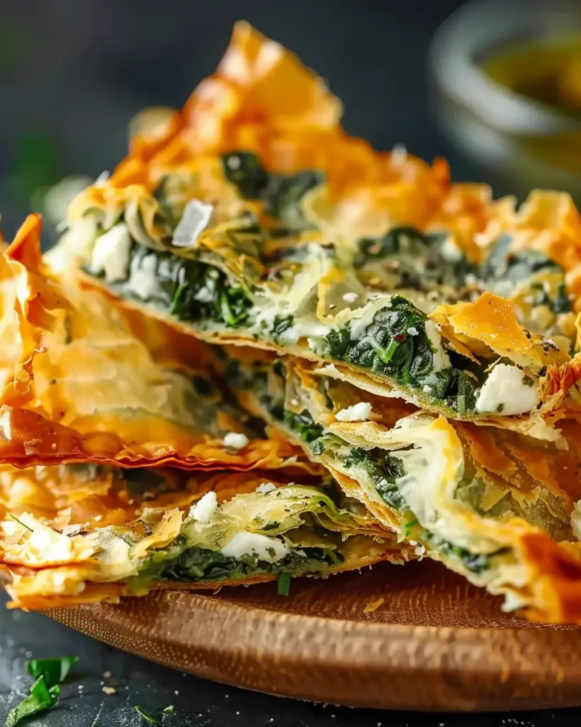 Mediterranean Spinach and Feta Crisps