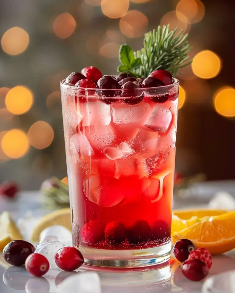 Vanilla Cranberry Crush Mocktail Recipe