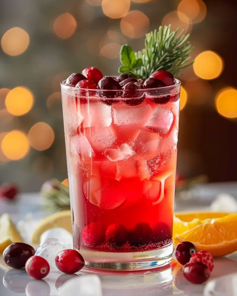 Vanilla Cranberry Crush Mocktail Recipe
