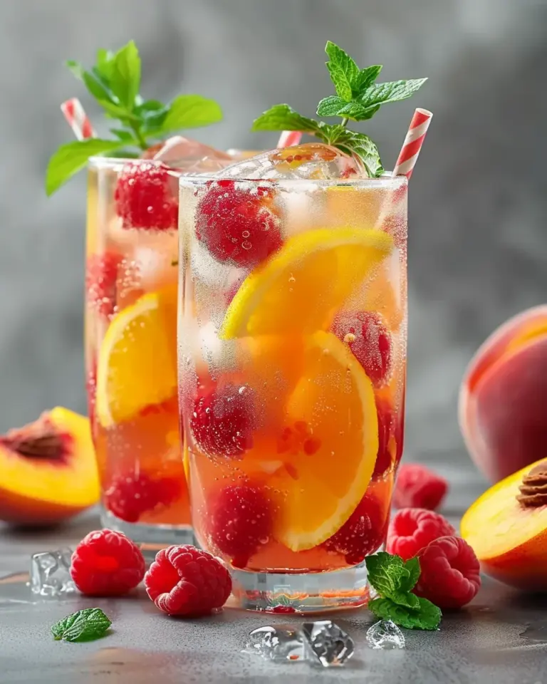 Raspberry Peach Lemonade