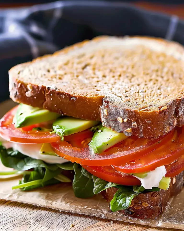 Tomato Avocado Sandwich
