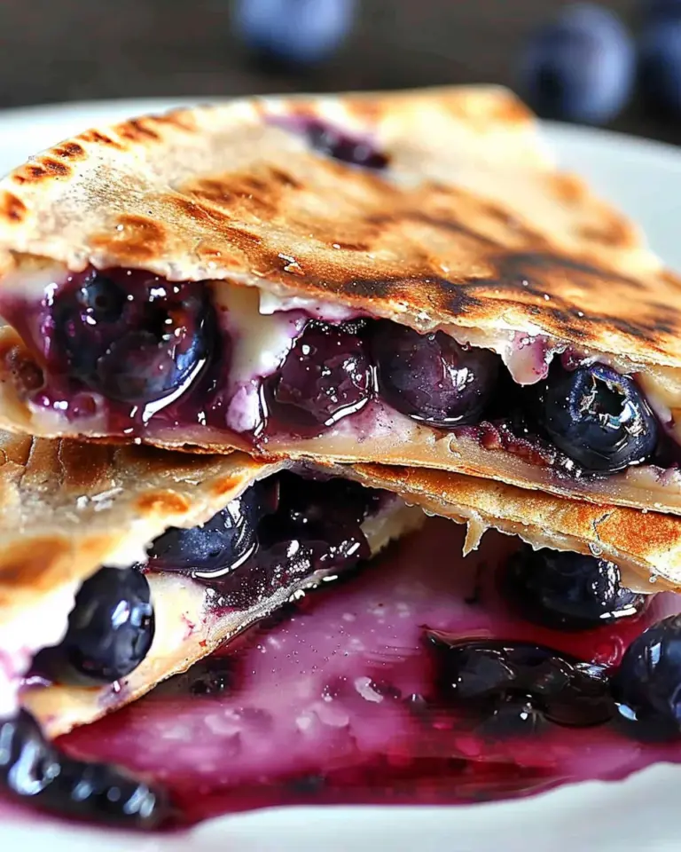 Blueberry Breakfast Quesadilla
