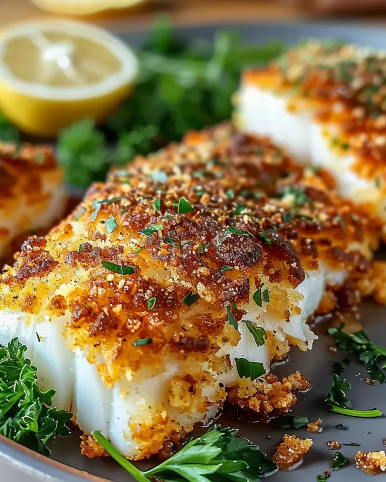 Crispy Air Fryer Parmesan Crusted Cod