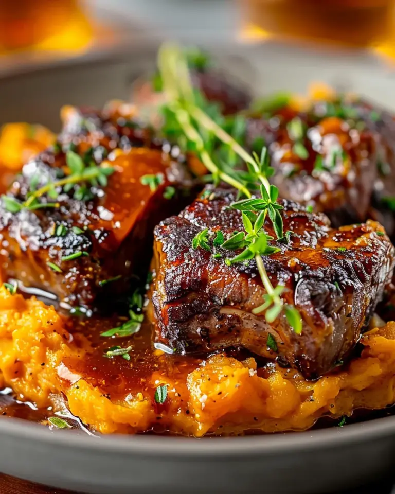 Apple Cider Pork with Mashed Sweet Potatoes Recipe