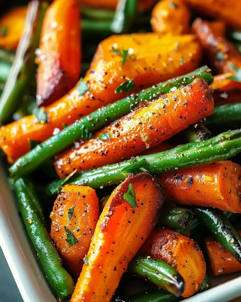 Roasted Carrots Green Beans