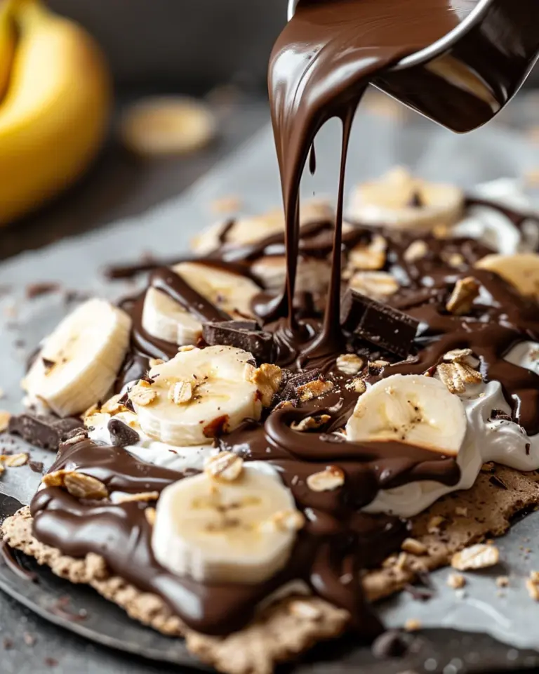 Banana & Nutella Frozen Yogurt Bark