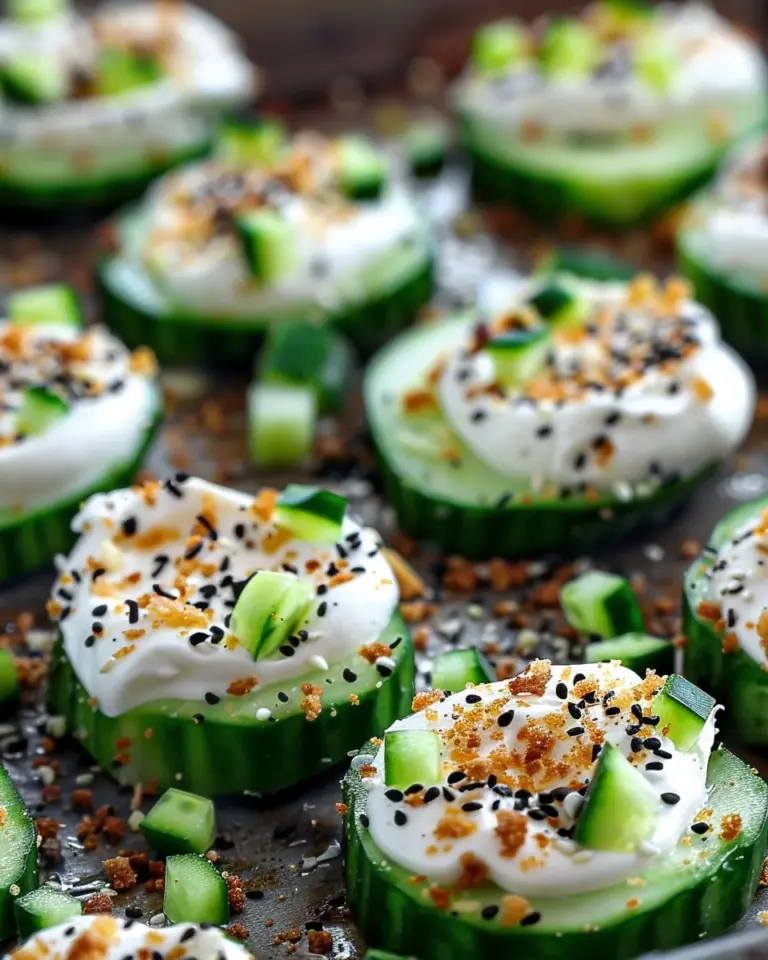 Everything Bagel Cucumber Bites