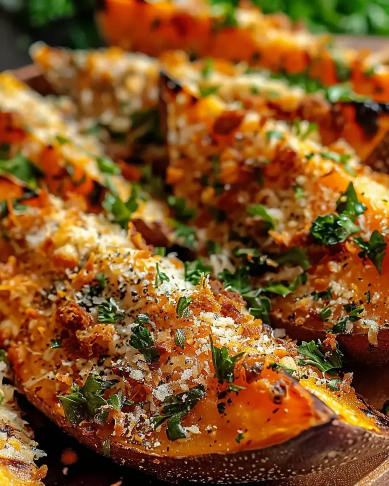 Garlic Parmesan Sweet Potato Wedges: A Delicious and Healthy Snack