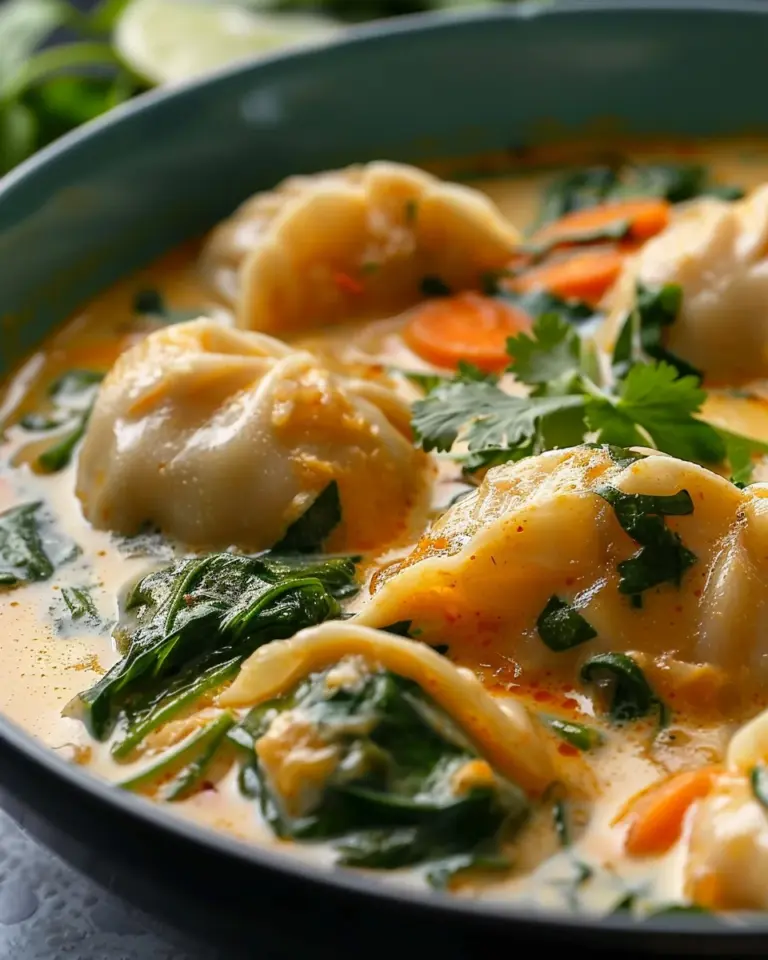 Thai Potsticker Coconut Soup