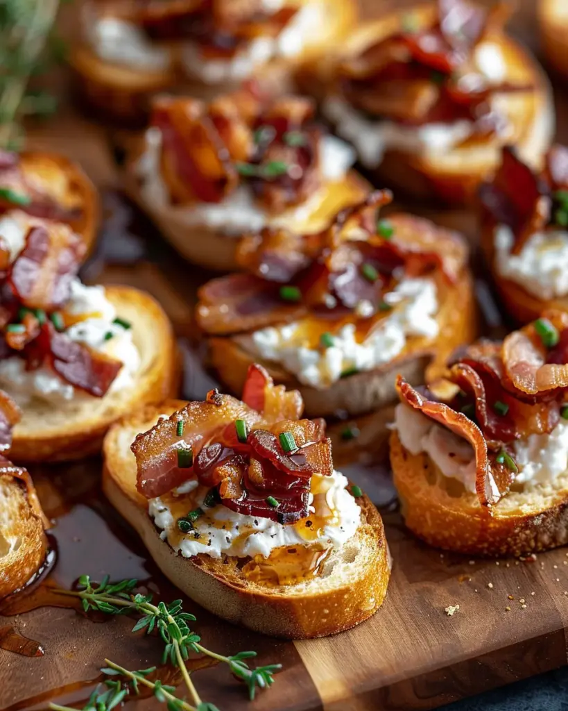 Million Dollar Bacon Crostini