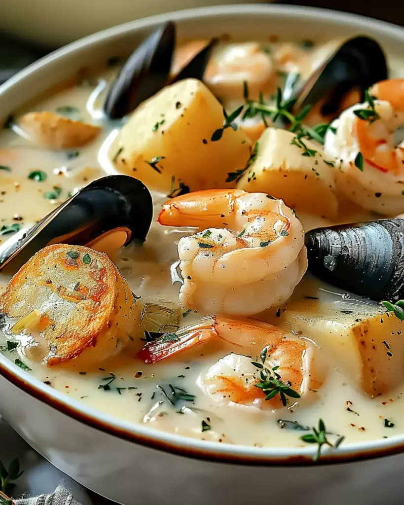 Hearty Nova Scotia Seafood Chowder for Cozy Nights In