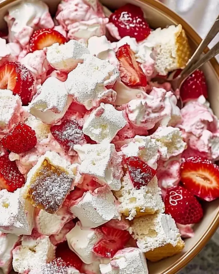 Strawberry Shortcake Fluff Salad
