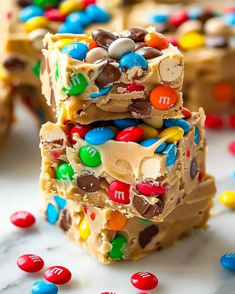 Monster Cookie Dough Fudge